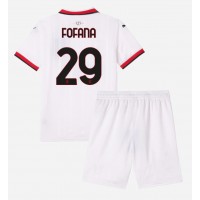 Dječji Nogometni Dres AC Milan Youssouf Fofana #29 Gostujuci 2024-25 Kratak Rukav (+ Kratke hlače)